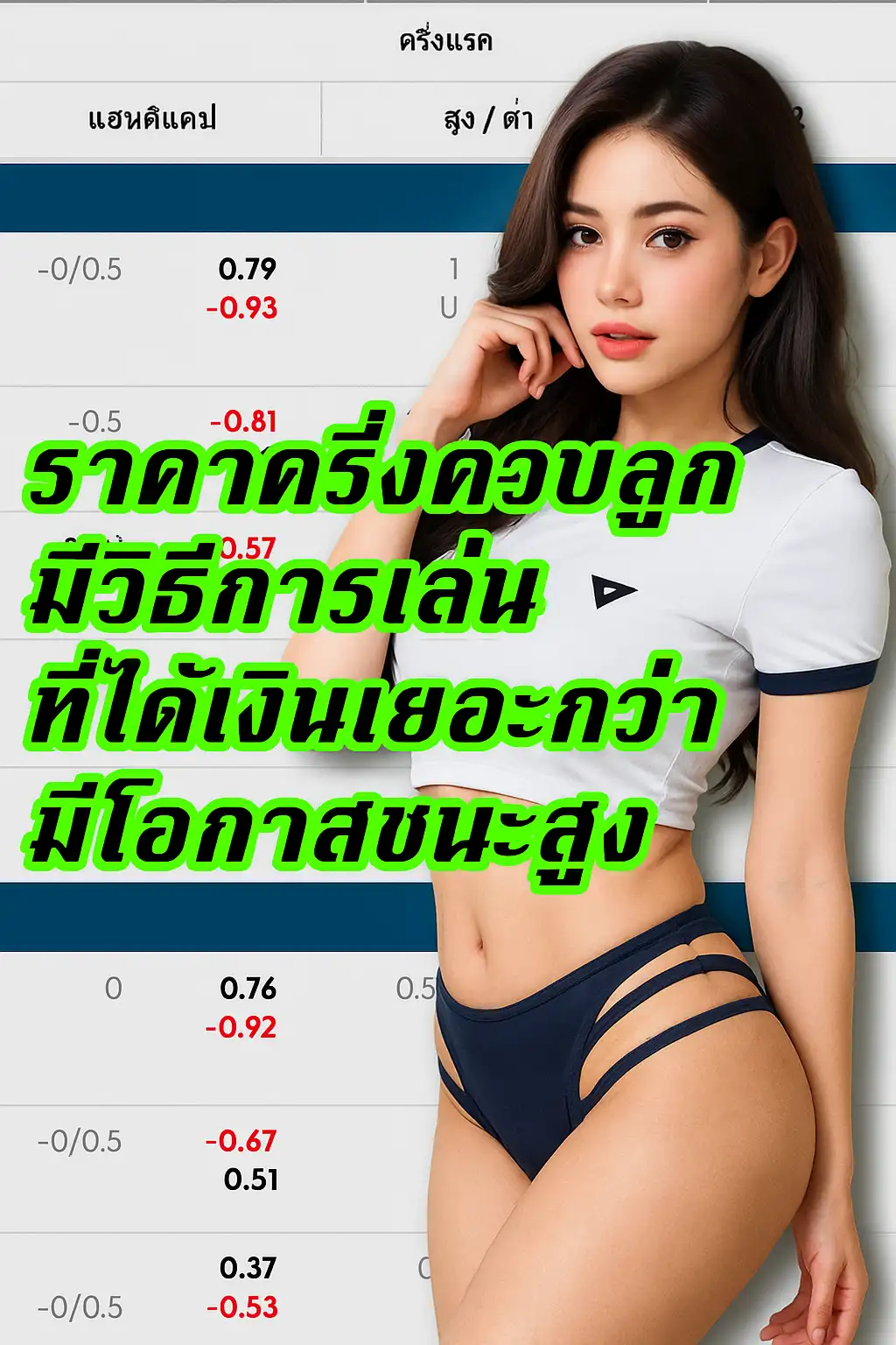 ราคาบอล 0.75 กับ 0.5 ต่างกันอย่างไร?