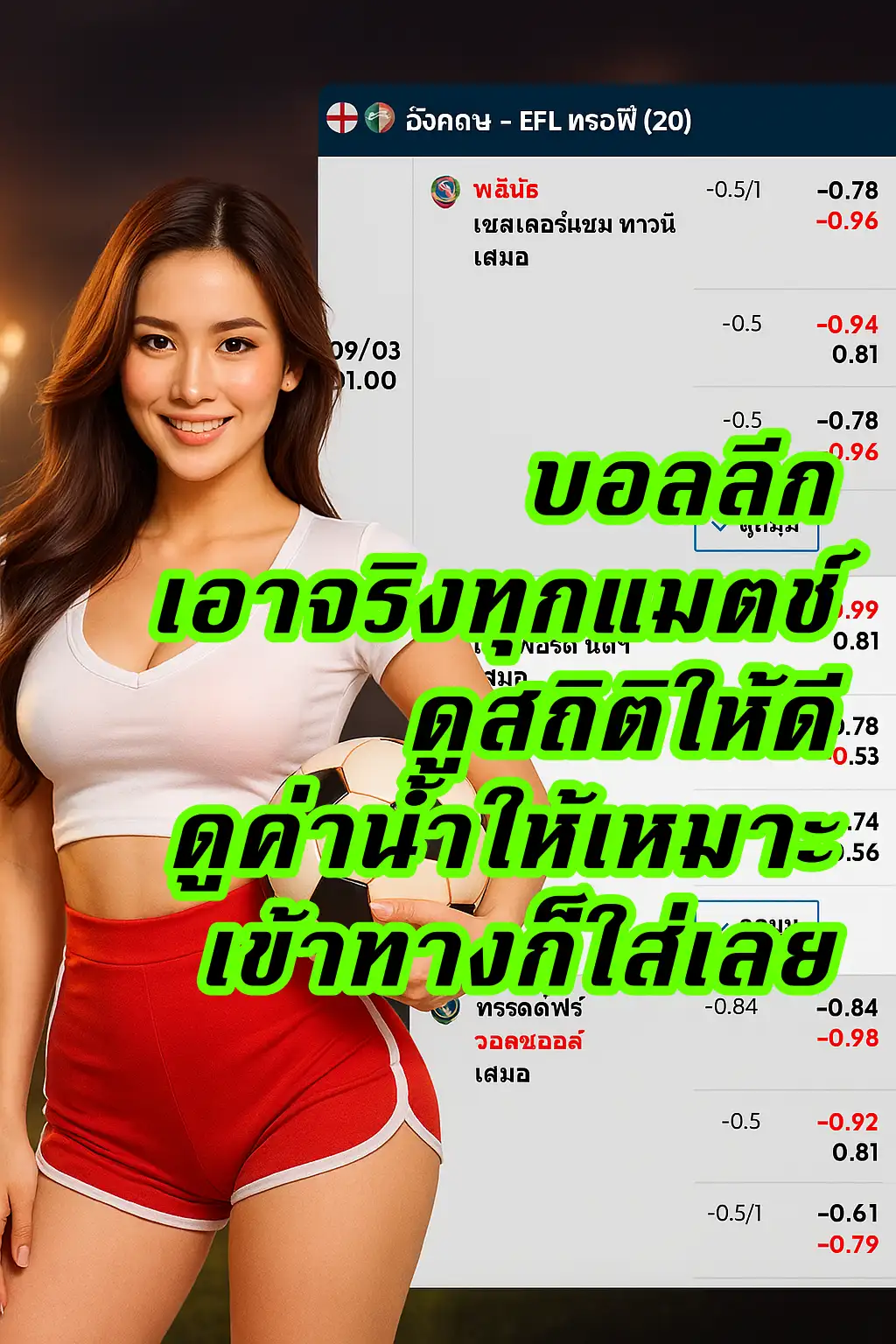 ราคาบอล 0.75 กับบอลถ้วยและบอลลีก: เล่นต่างกันยังไง?